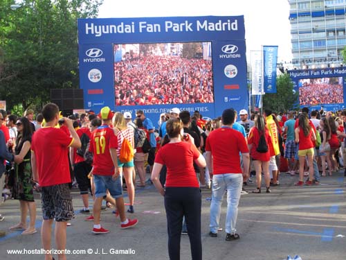 Hyundai Fan Park Madrid Estadio Santiago Bernabeu Eurocopa 2012