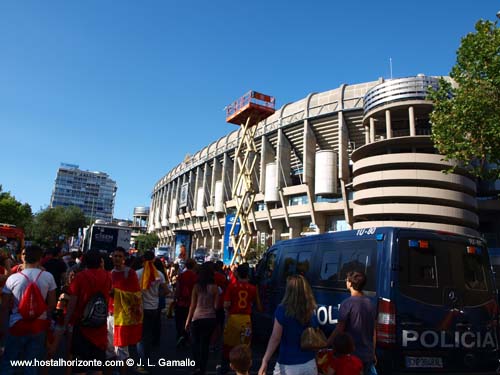 Huyndai Fan park Santiago Bernabeu Final Eurocopa 2012 Madrid Spain