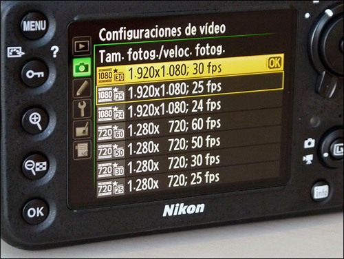 Nikon D800 Full frame, video Full Hd
