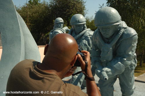 Bomberos exterminadores en Chernobil.