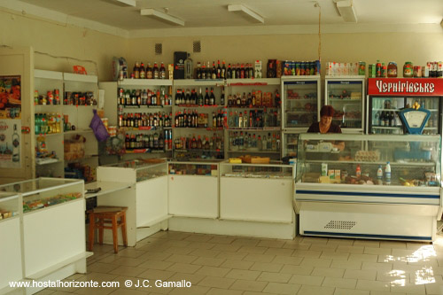 Tienda comida Chernobil.