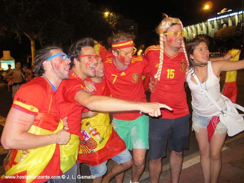 Huyndai Fan park Santiago Bernabeu Final Eurocopa 2012 Madrid Spain