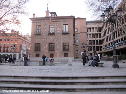 Plaza del Rey casa de las siete chimeneas Chueca Madrid Spain