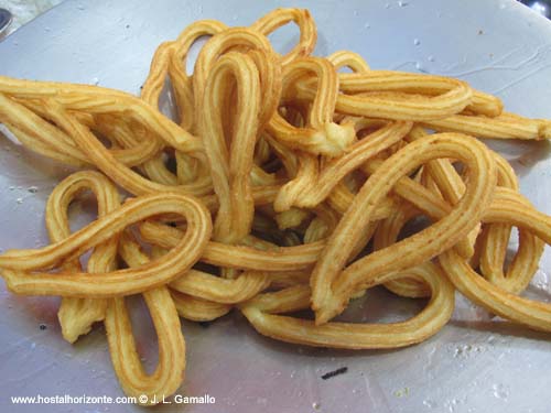 Churros Verbena de la Paloma Virgen de la Paloma Latina Madrid Spain