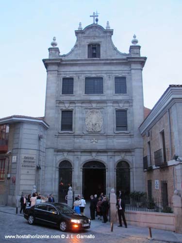 Iglesia del Sacramento Calle Sacramento Fachada Madrid Spain