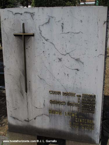 Tumba familia Loewe  Cementerio britanico Madrid Spain