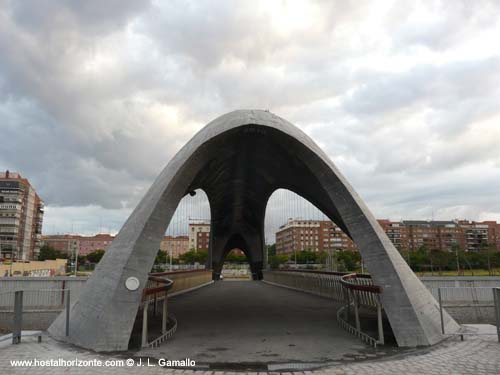 Madrid Río. Rio Manzanares. Puente de Canogar.