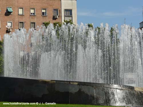 Fuente de la glorieta de Santa Maria de la Cabeza Madrid Spain