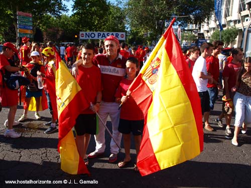 Huyndai Fan park Santiago Bernabeu Final Eurocopa 2012 Madrid Spain