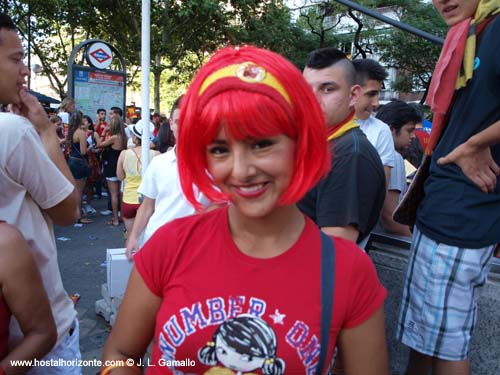 Huyndai Fan park Santiago Bernabeu Final Eurocopa 2012 Madrid Spain