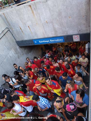 Huyndai Fan park Santiago Bernabeu Final Eurocopa 2012 Madrid Spain