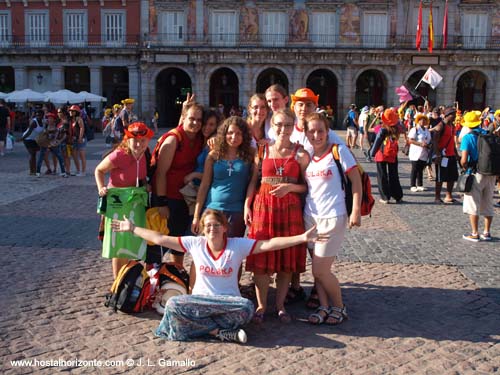 Jornada Mundial de la Juventud. Madrid Spain 2011 Plaza Mayor