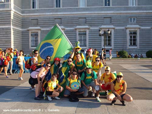 Jornada Mundial de la Juventud. Madrid Spain 2011 Palacio Real. Plaza de la Armería.