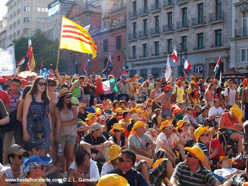 Jornada Mundial de la Juventud. Madrid Spain 2011 Calle de Alcala